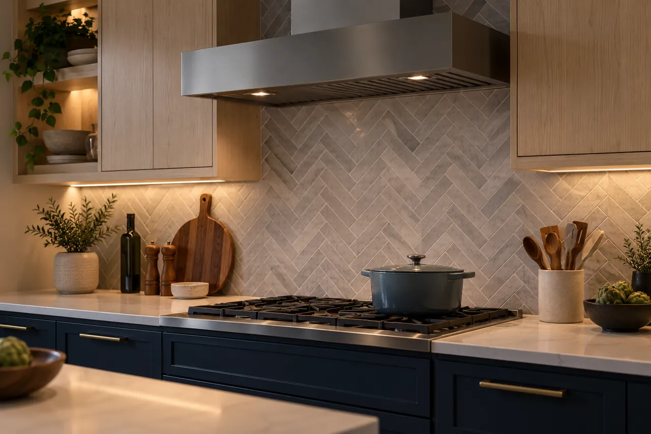 Backsplash Installation service design in Bedford.