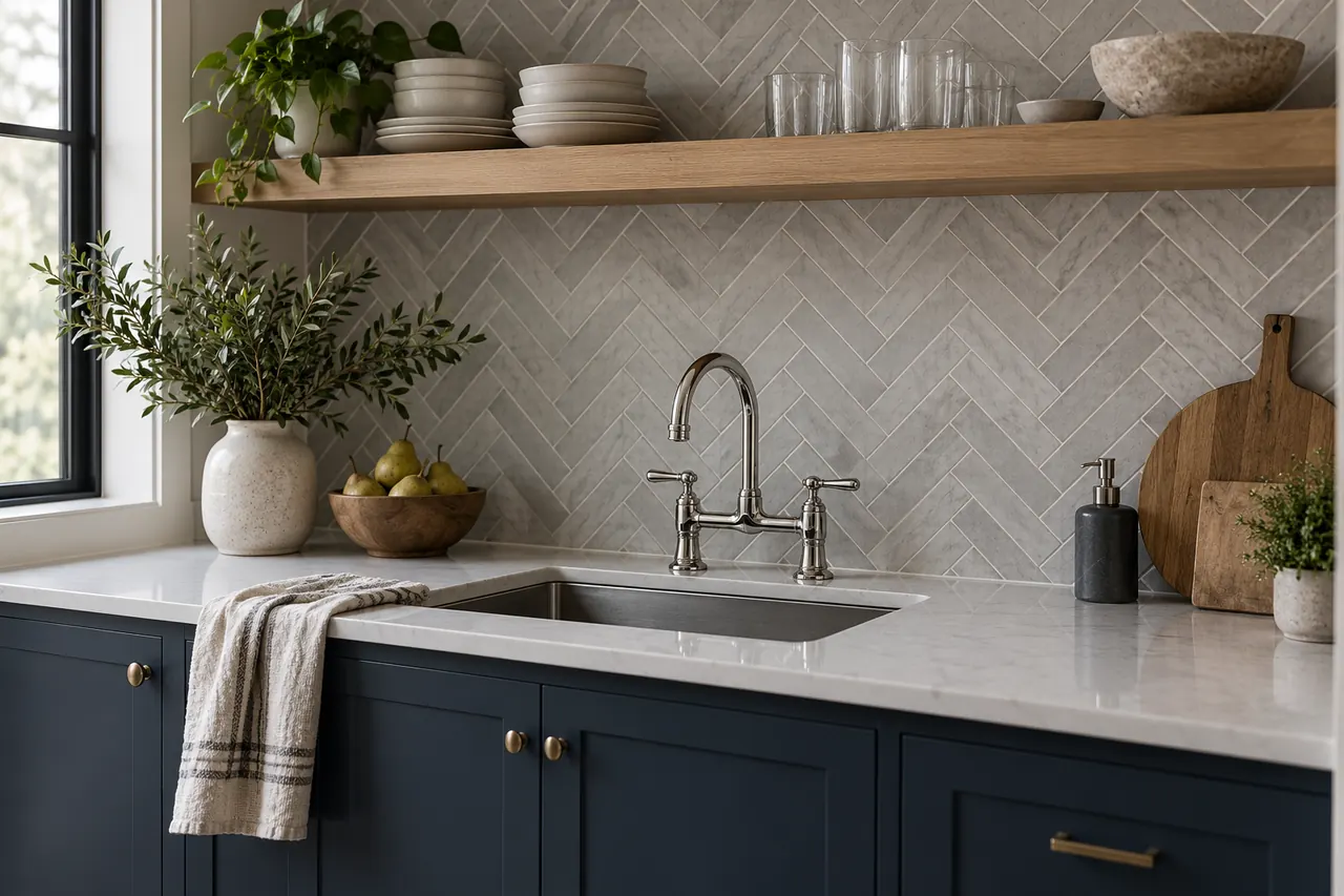 Backsplash Installation service design in Bedford.