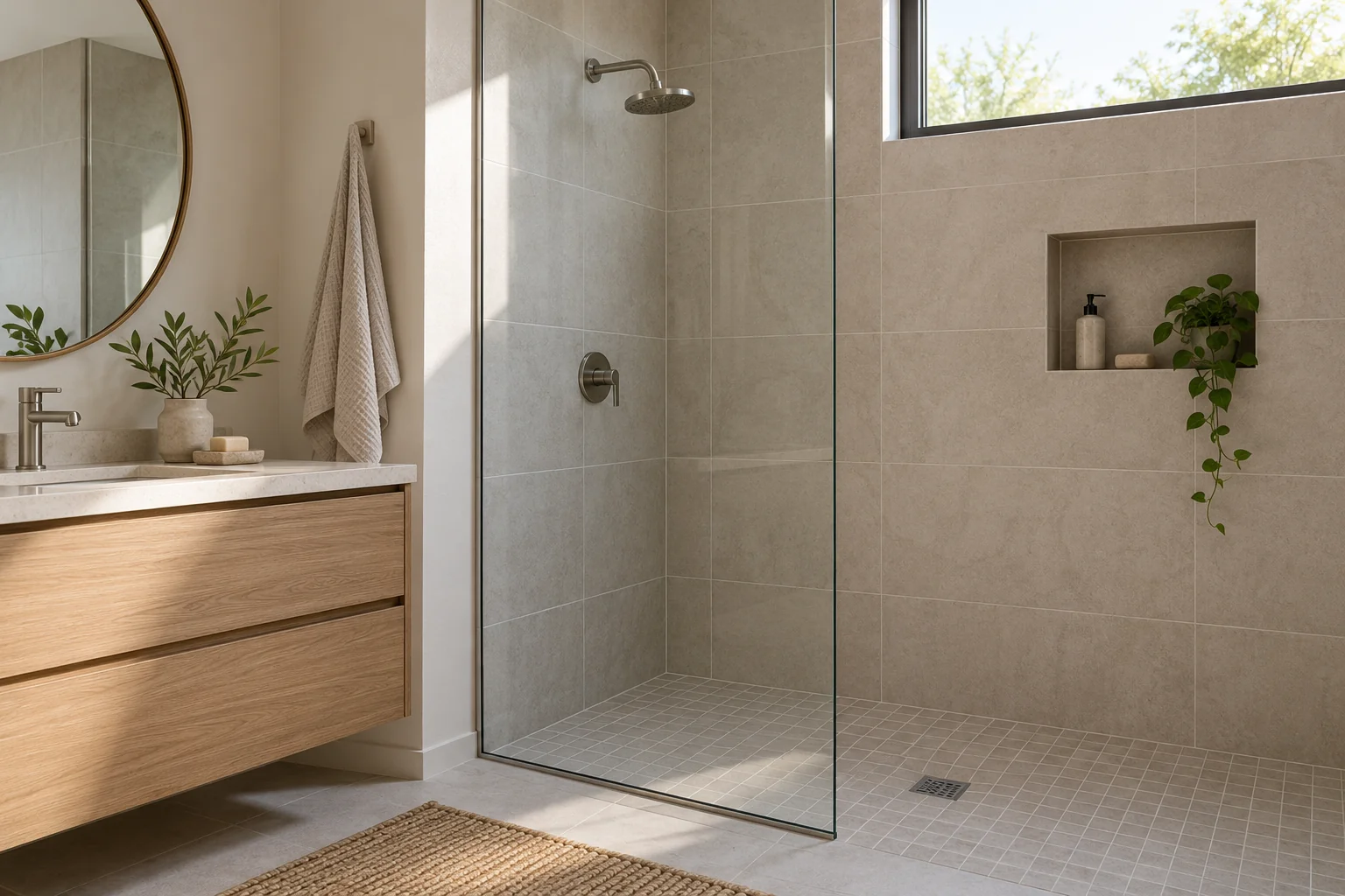 bathroom remodeling concept · Bedford