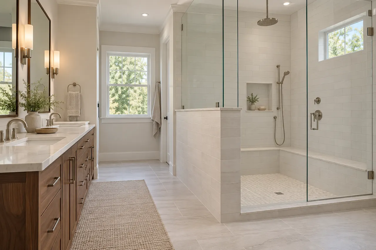 shower remodeling concept · Bedford