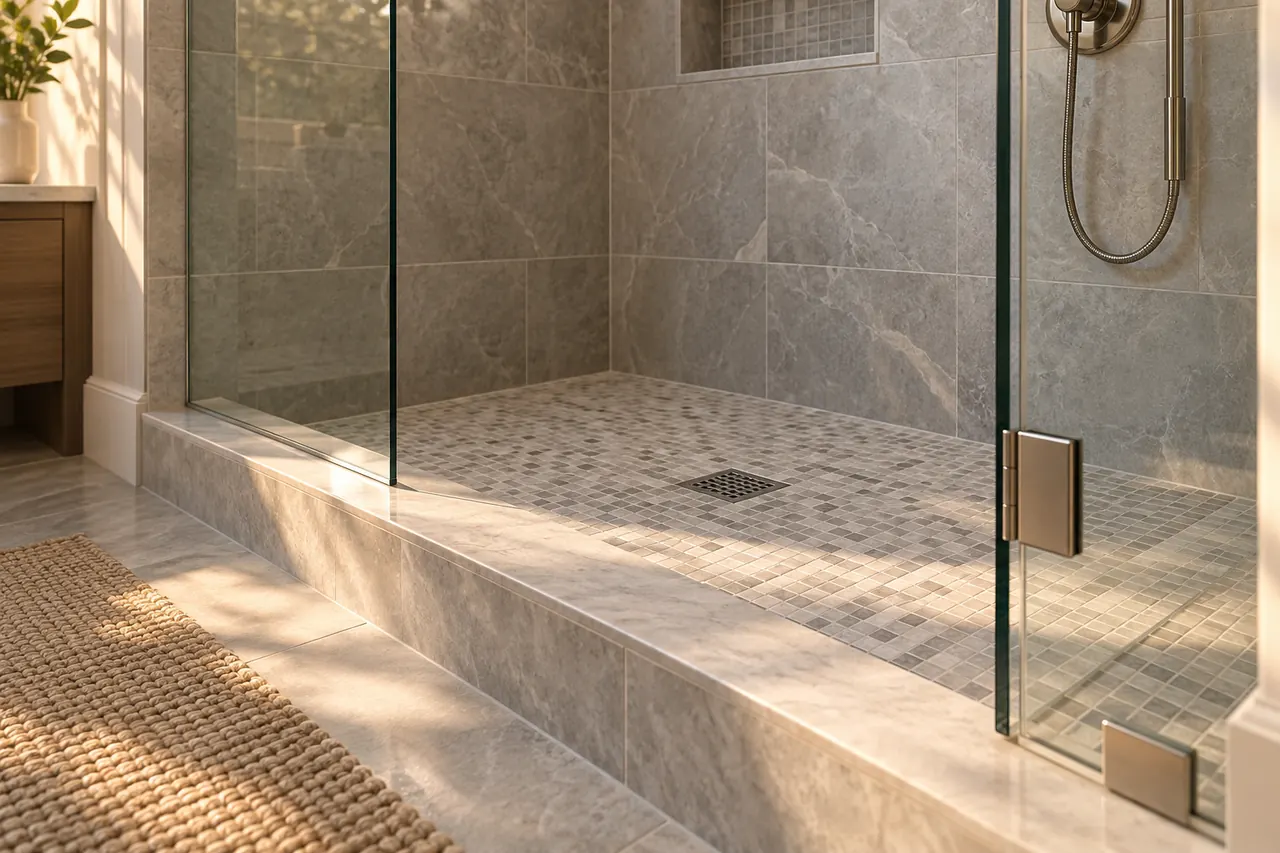 shower remodeling concept · Bedford