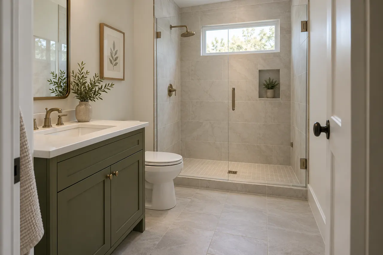 shower remodeling concept · Bedford