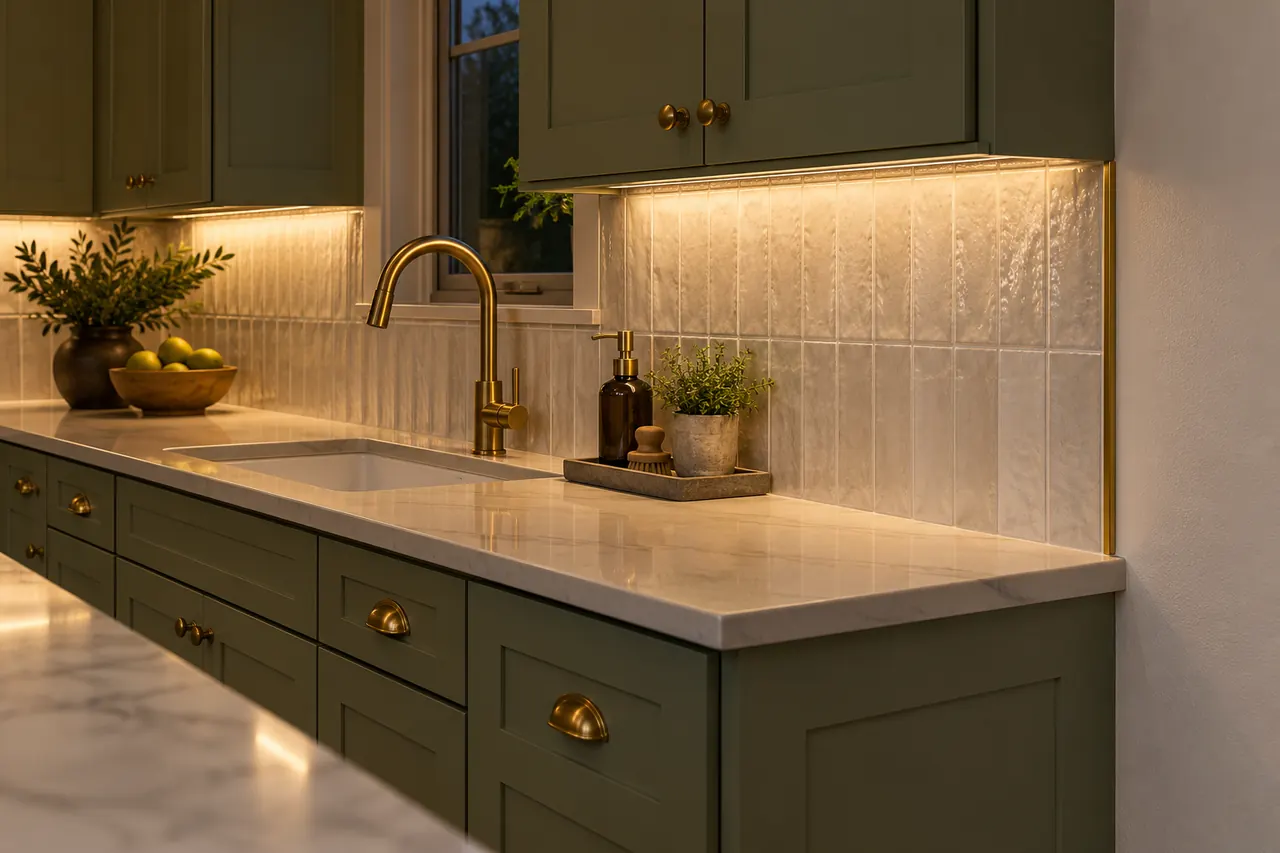 backsplash installation concept · Carrollton