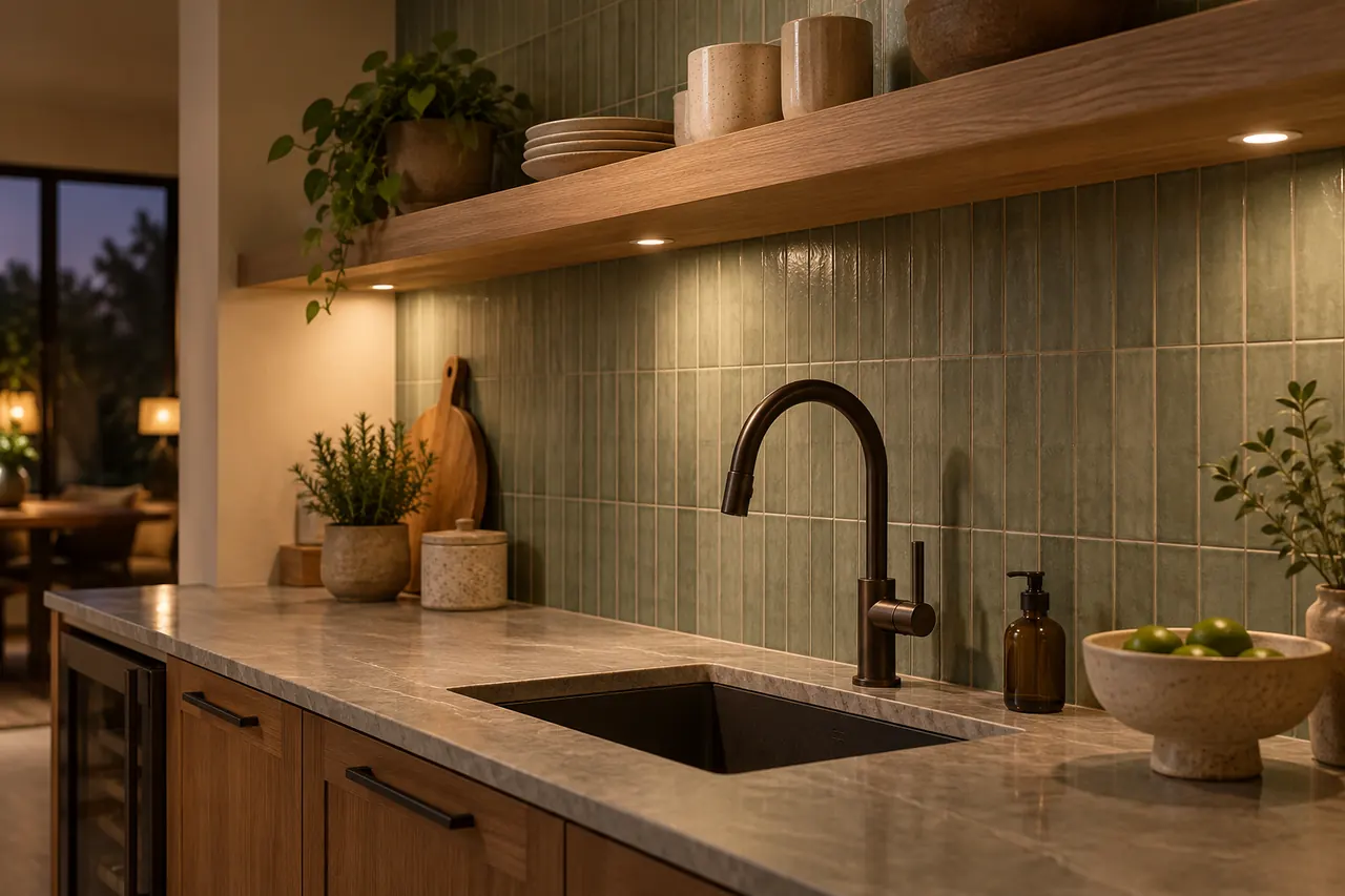 backsplash installation concept · Carrollton
