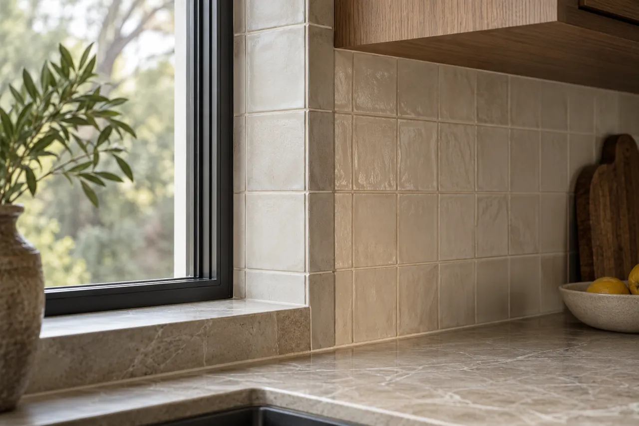 backsplash installation concept · Cedar Hill