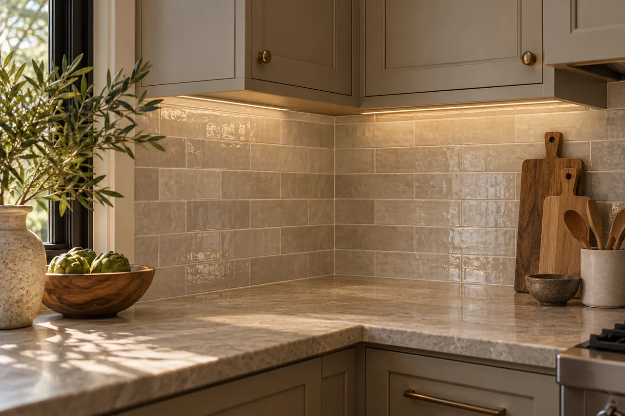 backsplash installation concept · Cedar Hill