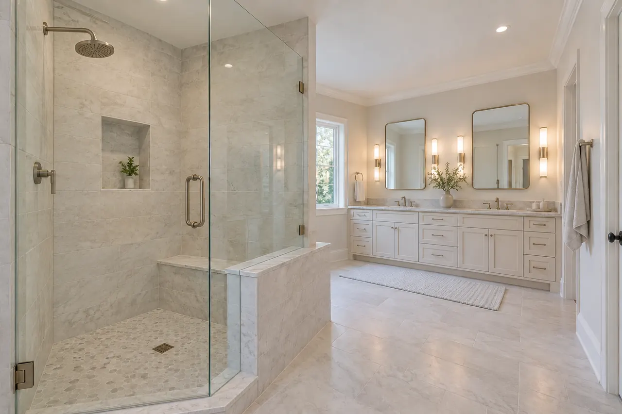 shower remodeling concept · Cedar Hill