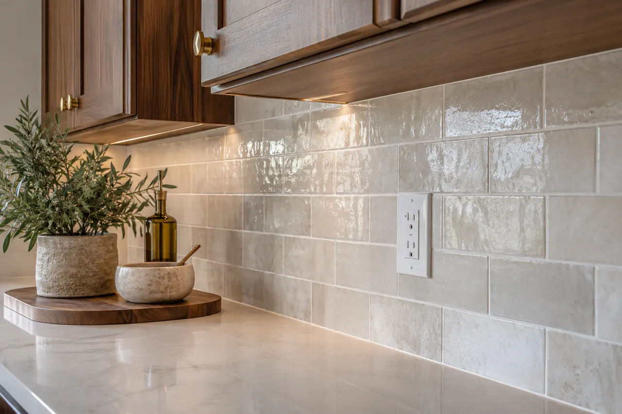 backsplash installation concept · Colleyville