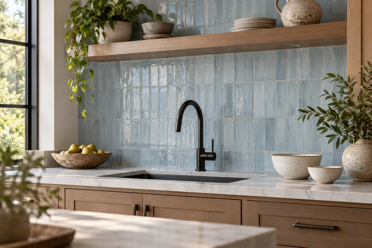 backsplash installation concept · Colleyville