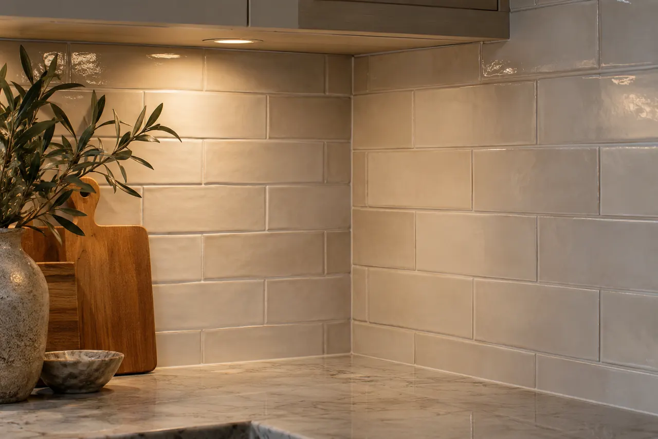 backsplash installation concept · Coppell