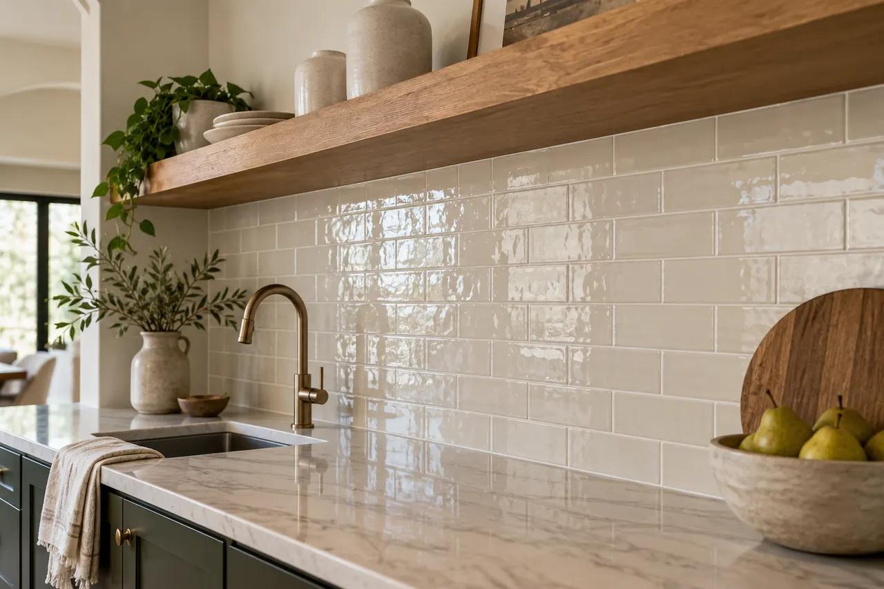 backsplash installation concept · Coppell
