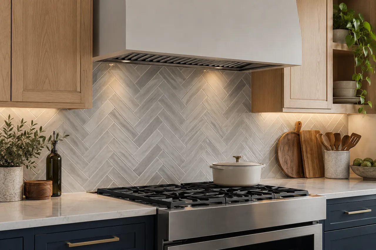 backsplash installation concept · DeSoto