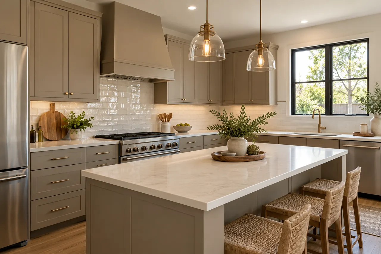 backsplash installation concept · Euless