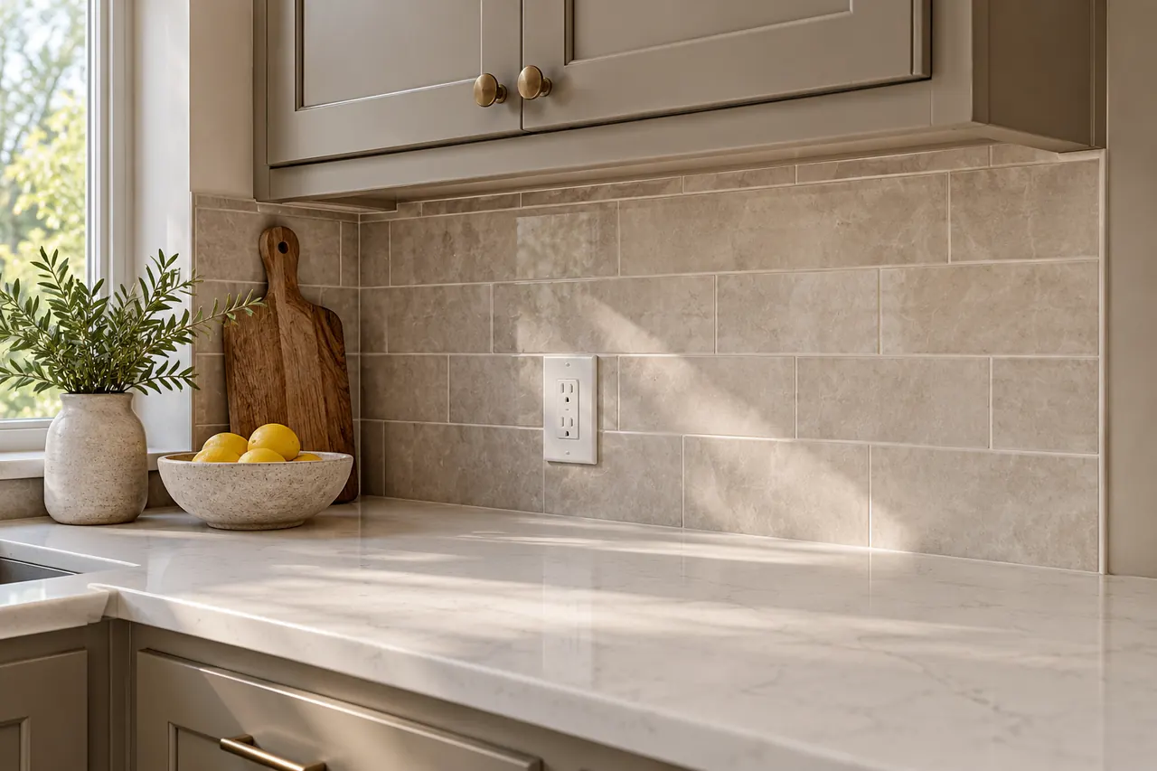 backsplash installation concept · Euless