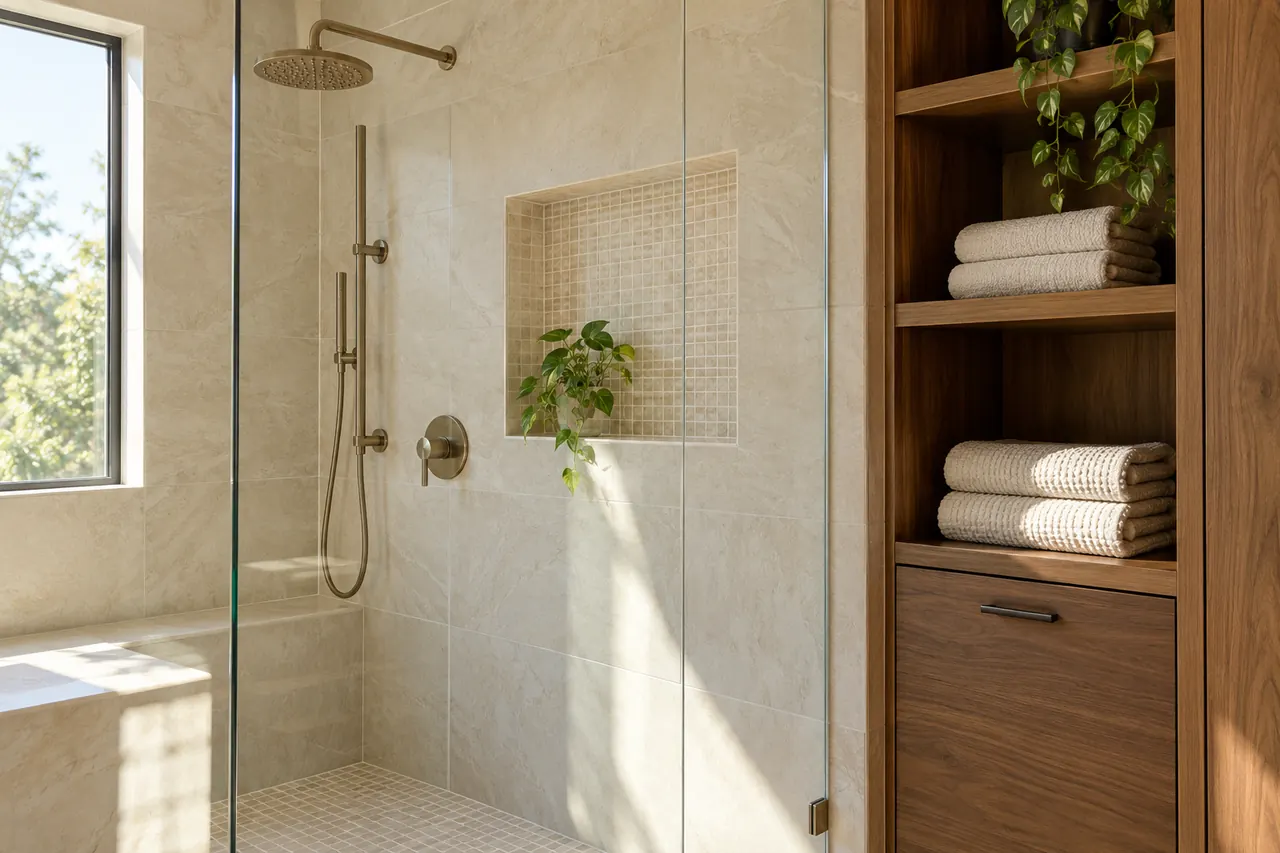 shower remodeling concept · Euless