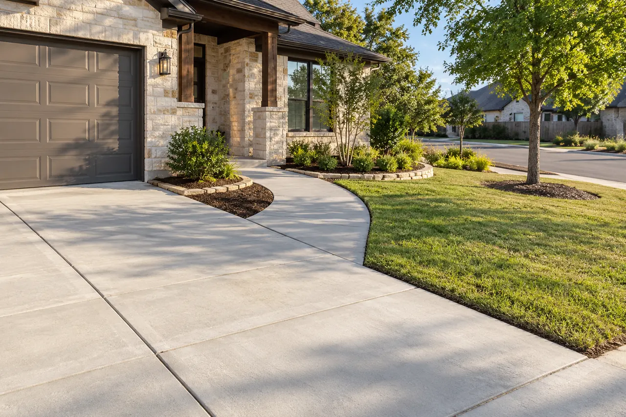 concrete driveways concept · Fort Worth