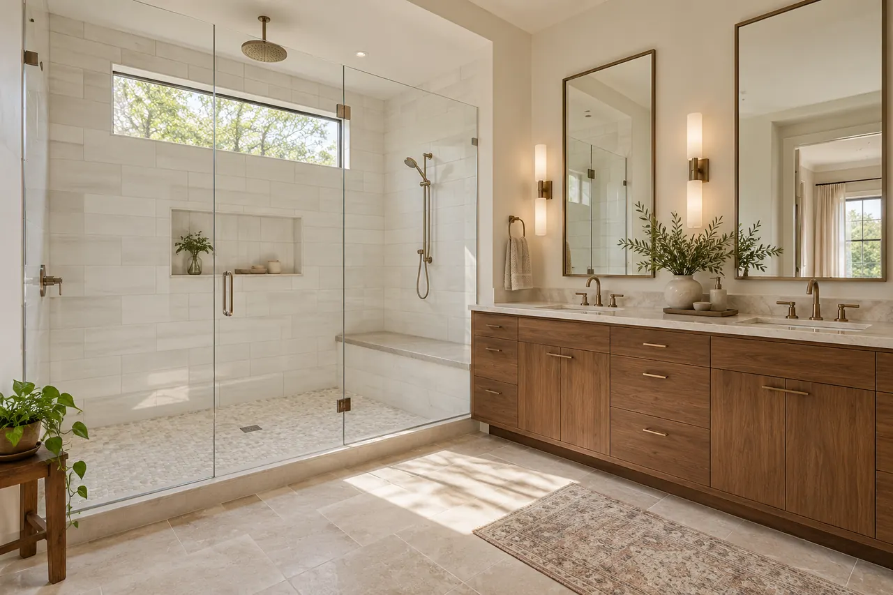 shower remodeling concept · Fort Worth