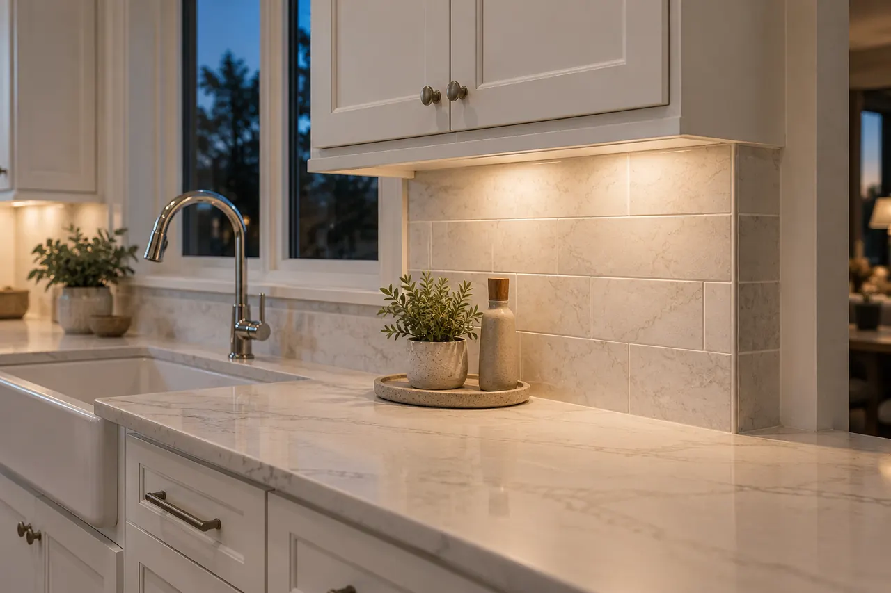 backsplash installation concept · Frisco