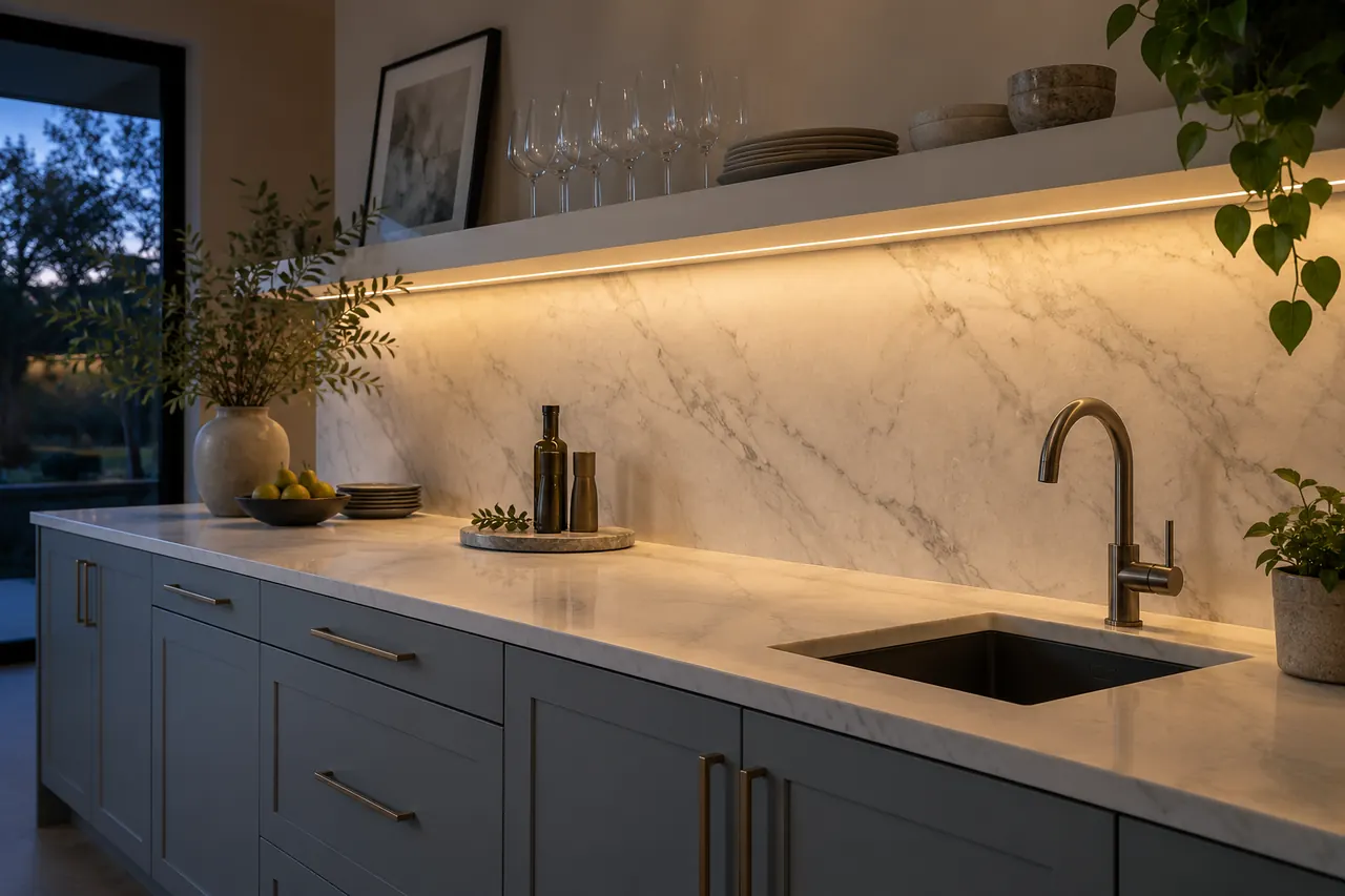backsplash installation concept · Frisco