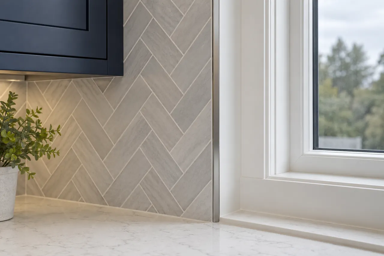 backsplash installation concept · Garland