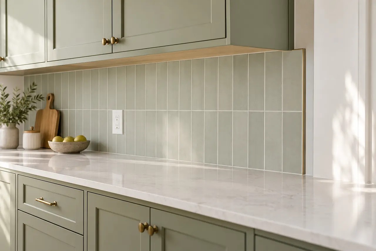 backsplash installation concept · Glenn Heights