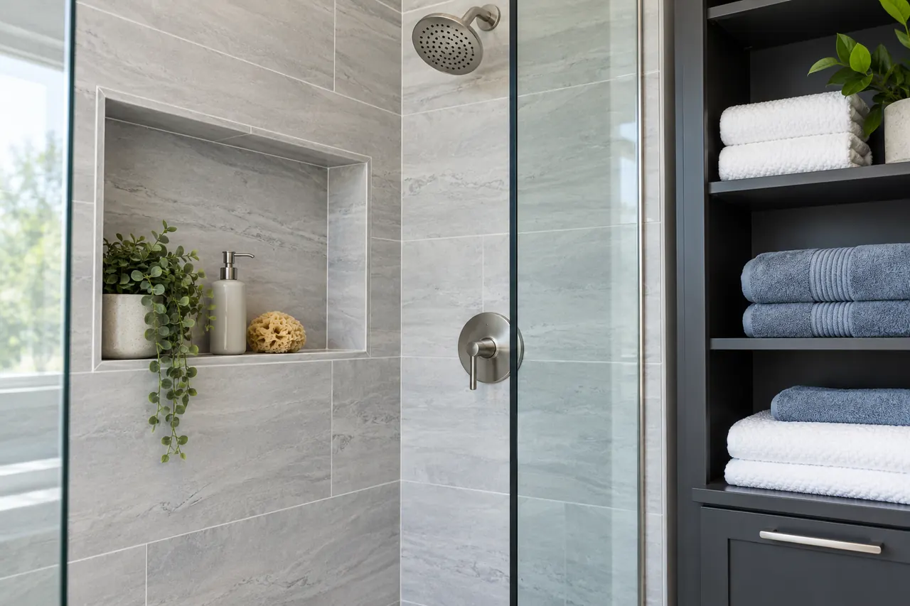 shower remodeling concept · Glenn Heights