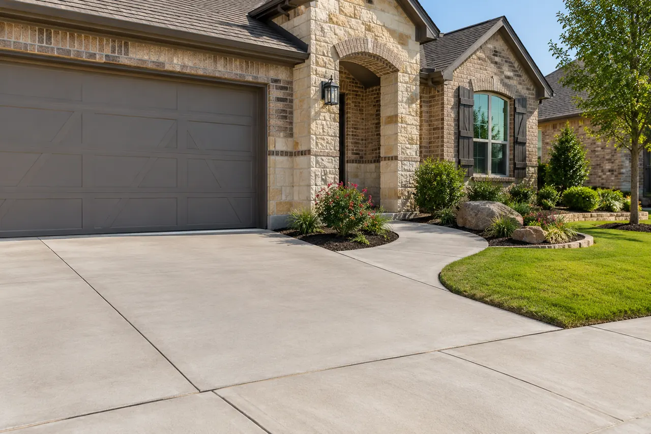 concrete driveways concept · Grand Prairie