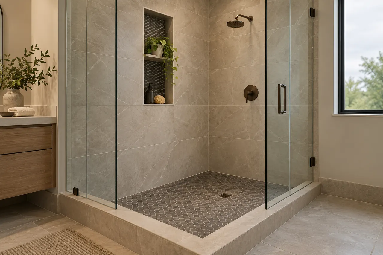 shower remodeling concept · Grand Prairie