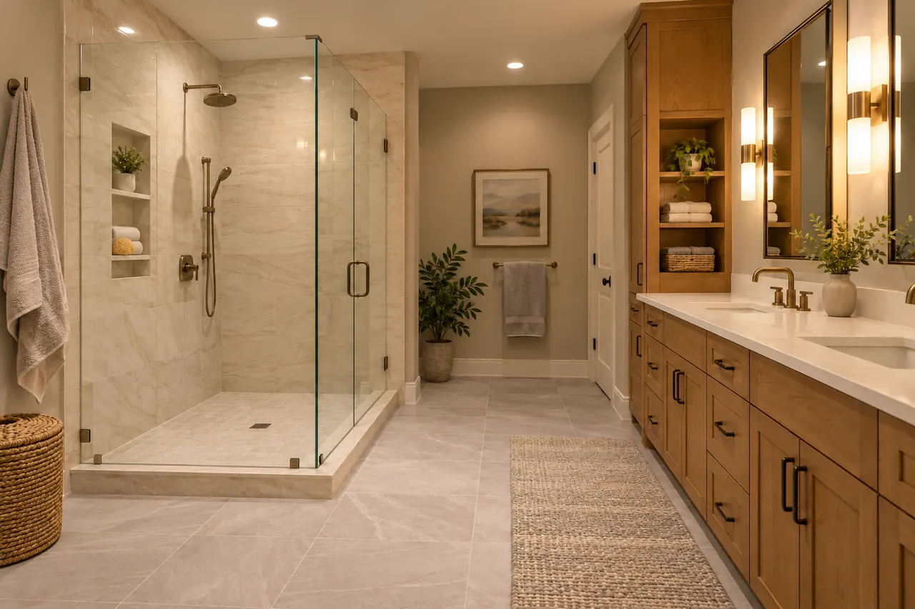 shower remodeling concept · Grand Prairie