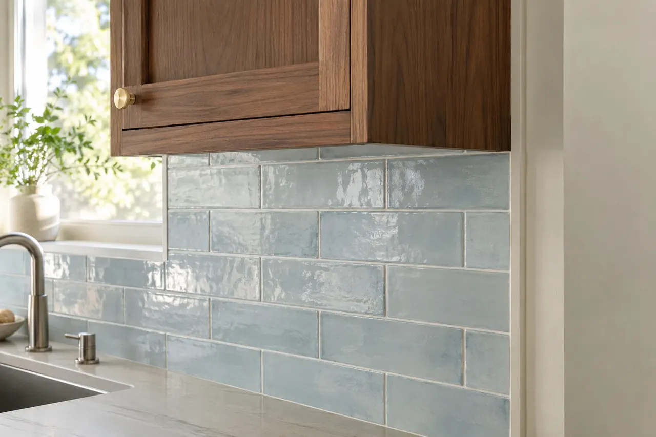 backsplash installation concept · Grapevine