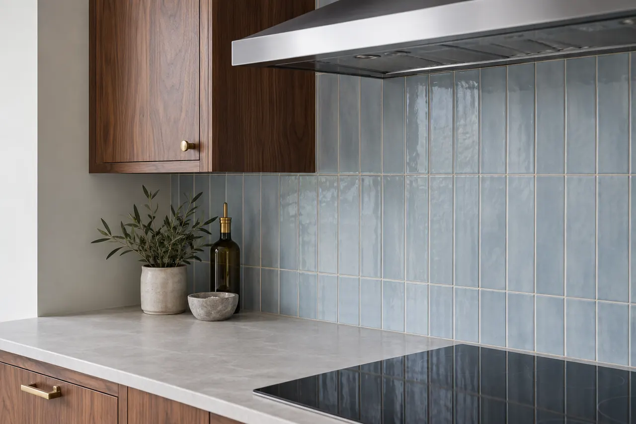 backsplash installation concept · Grapevine