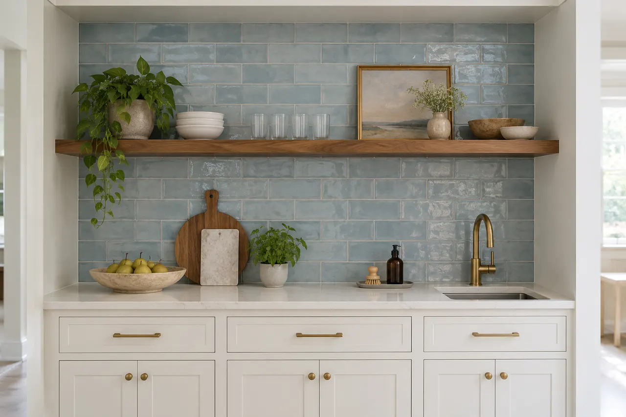 backsplash installation concept · Grapevine