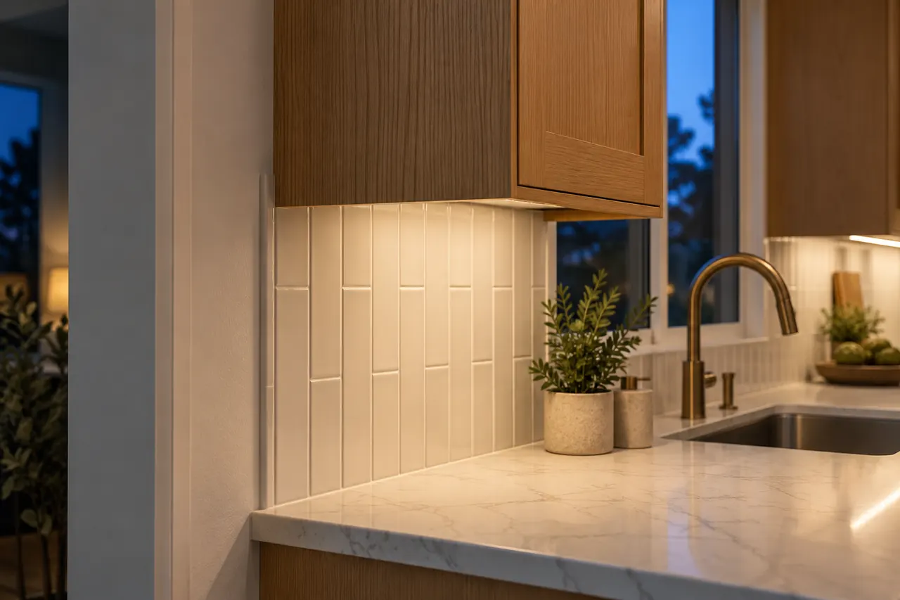 backsplash installation concept · Hurst