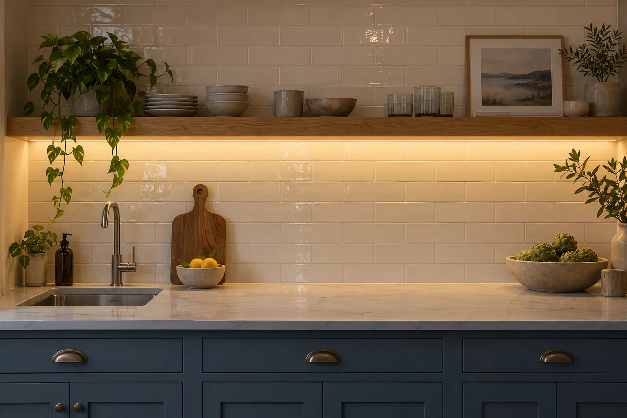backsplash installation concept · Hurst
