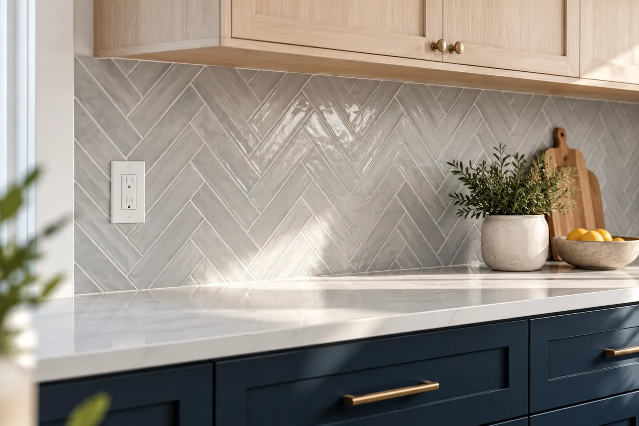 backsplash installation concept · Keller