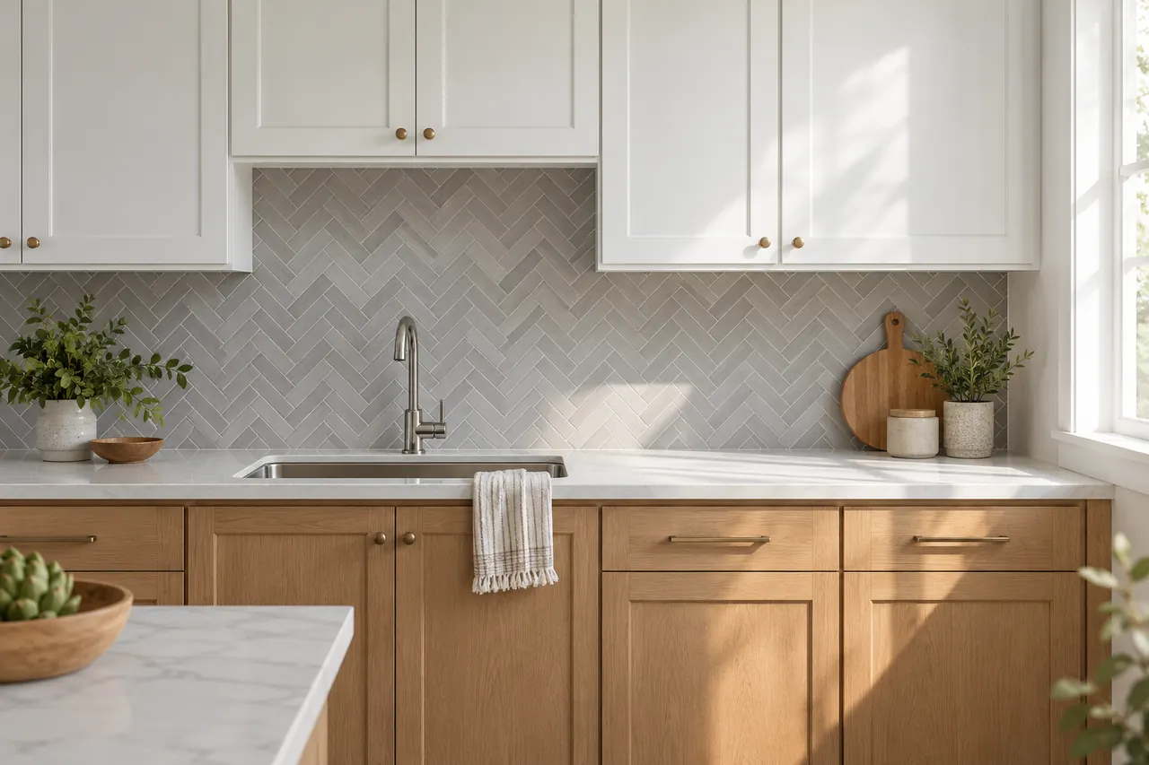 backsplash installation concept · Keller