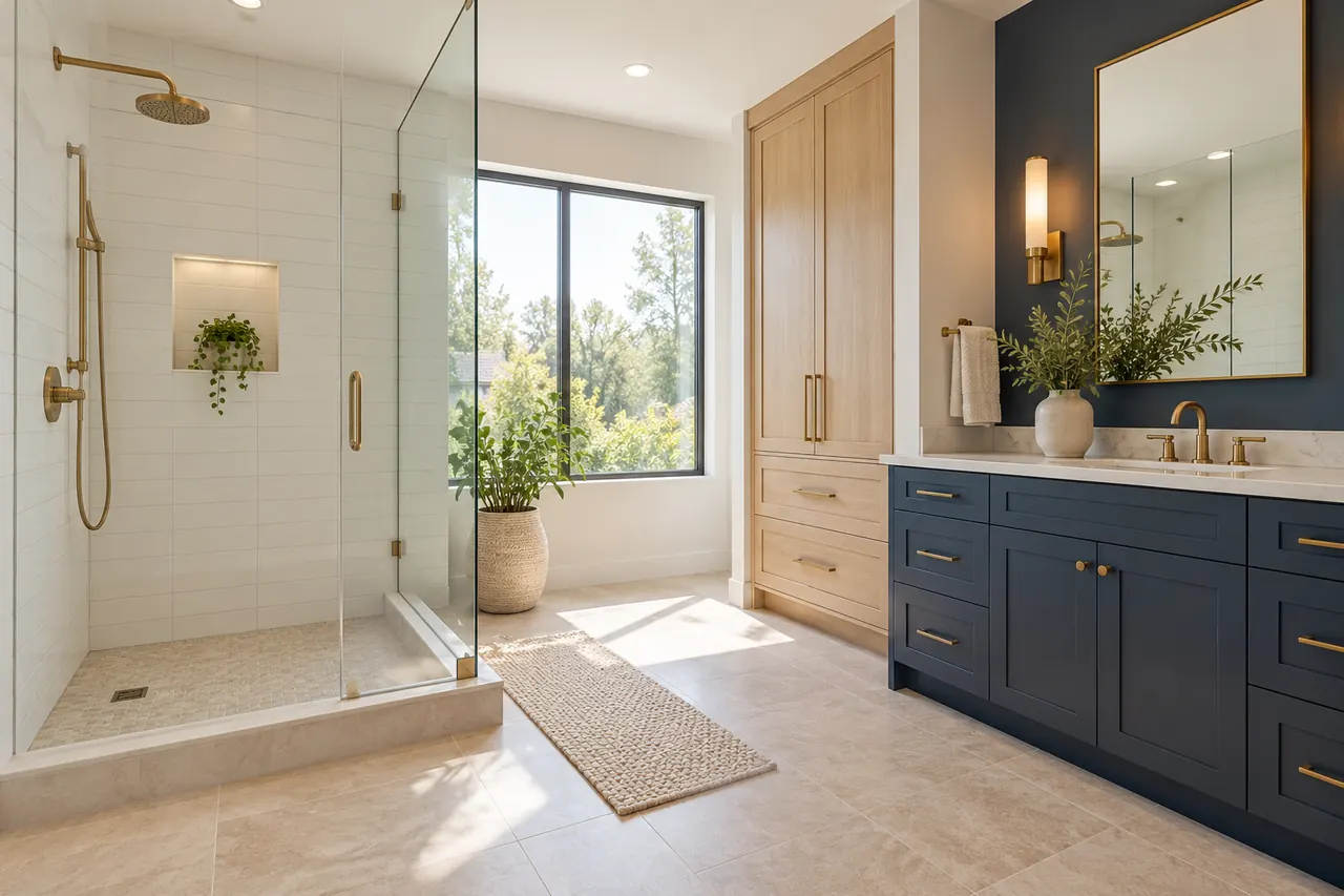 shower remodeling concept · Keller