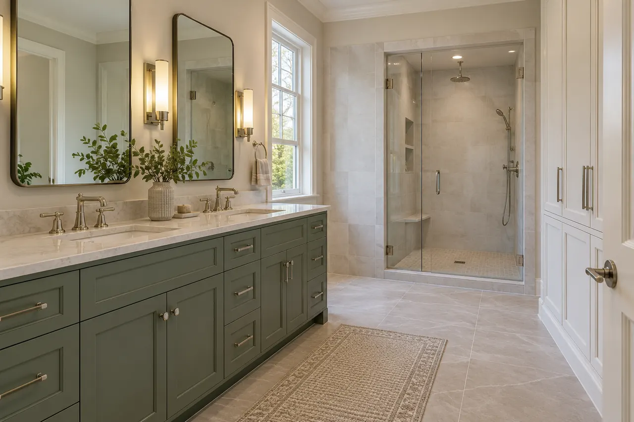 bathroom remodeling concept · Lewisville