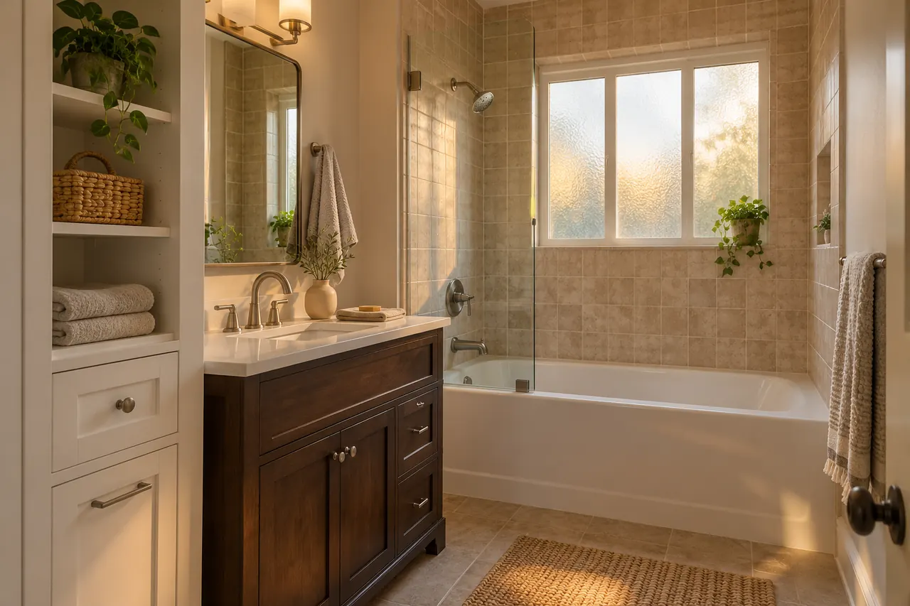bathroom remodeling concept · Lewisville