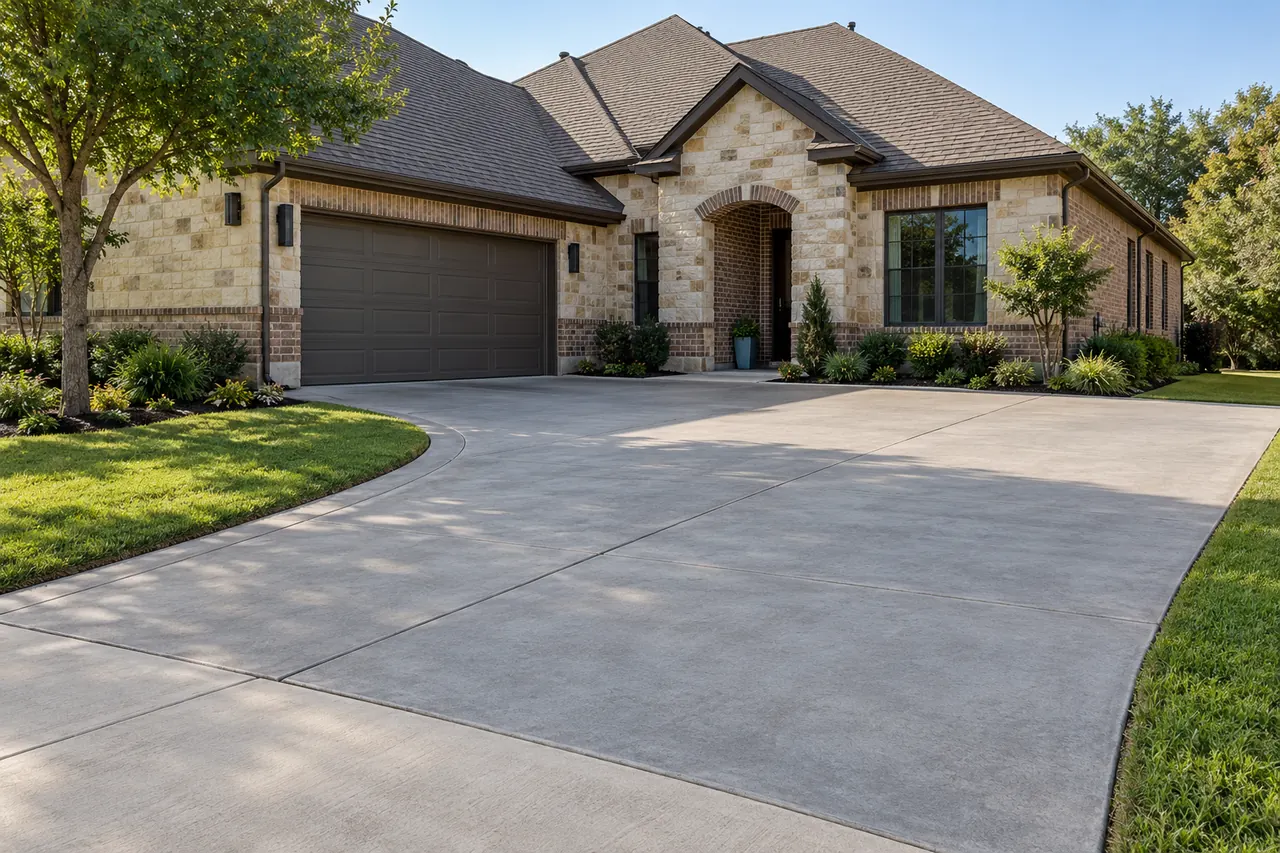 concrete driveways concept · Lewisville