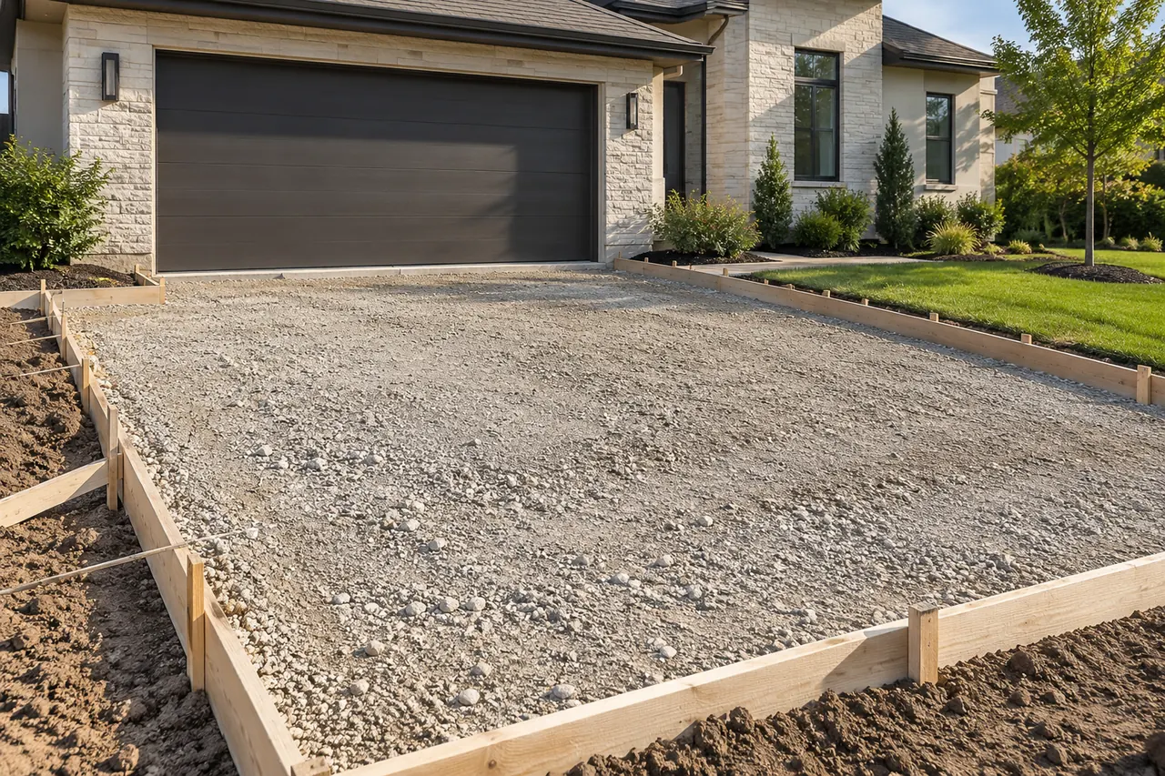 concrete driveways concept · Lewisville