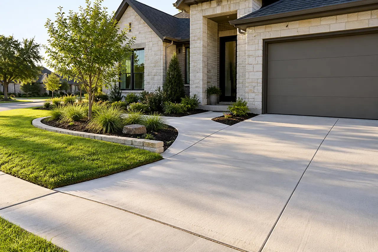 concrete driveways concept · Lewisville