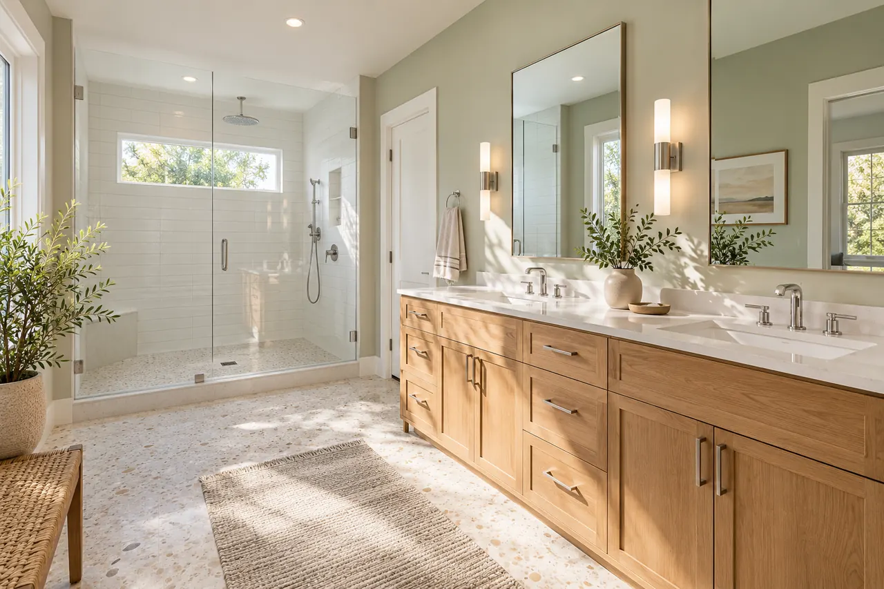 shower remodeling concept · Lewisville