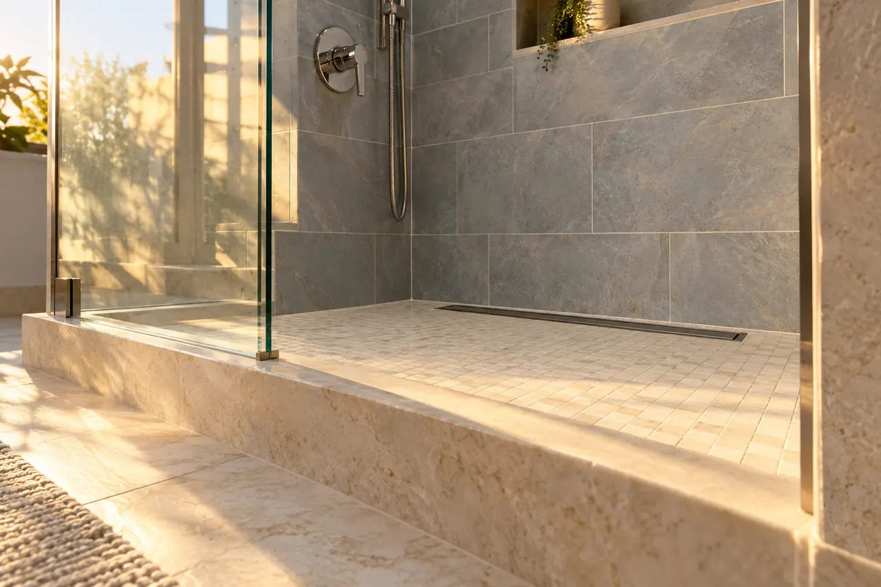 shower remodeling concept · Lewisville