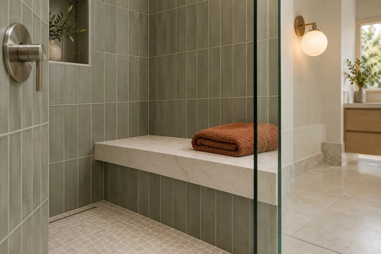 shower remodeling concept · Lewisville
