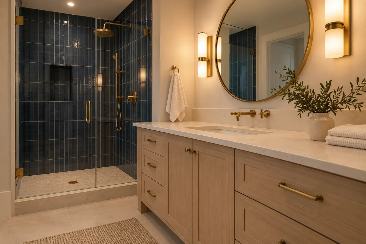 shower remodeling concept · Lewisville