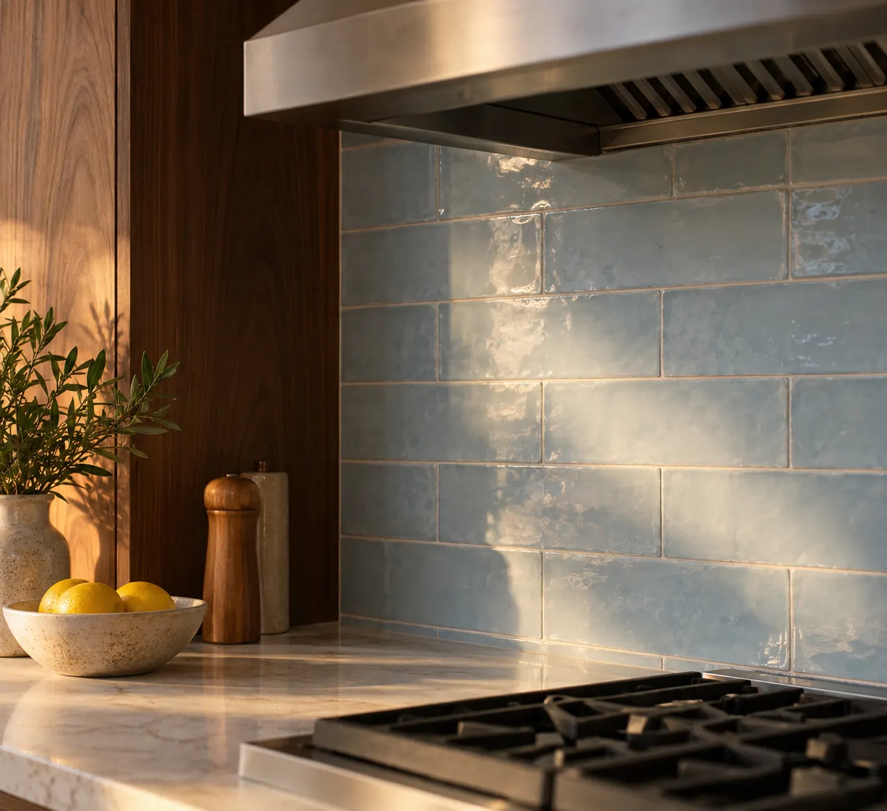 backsplash installation concept · Mansfield