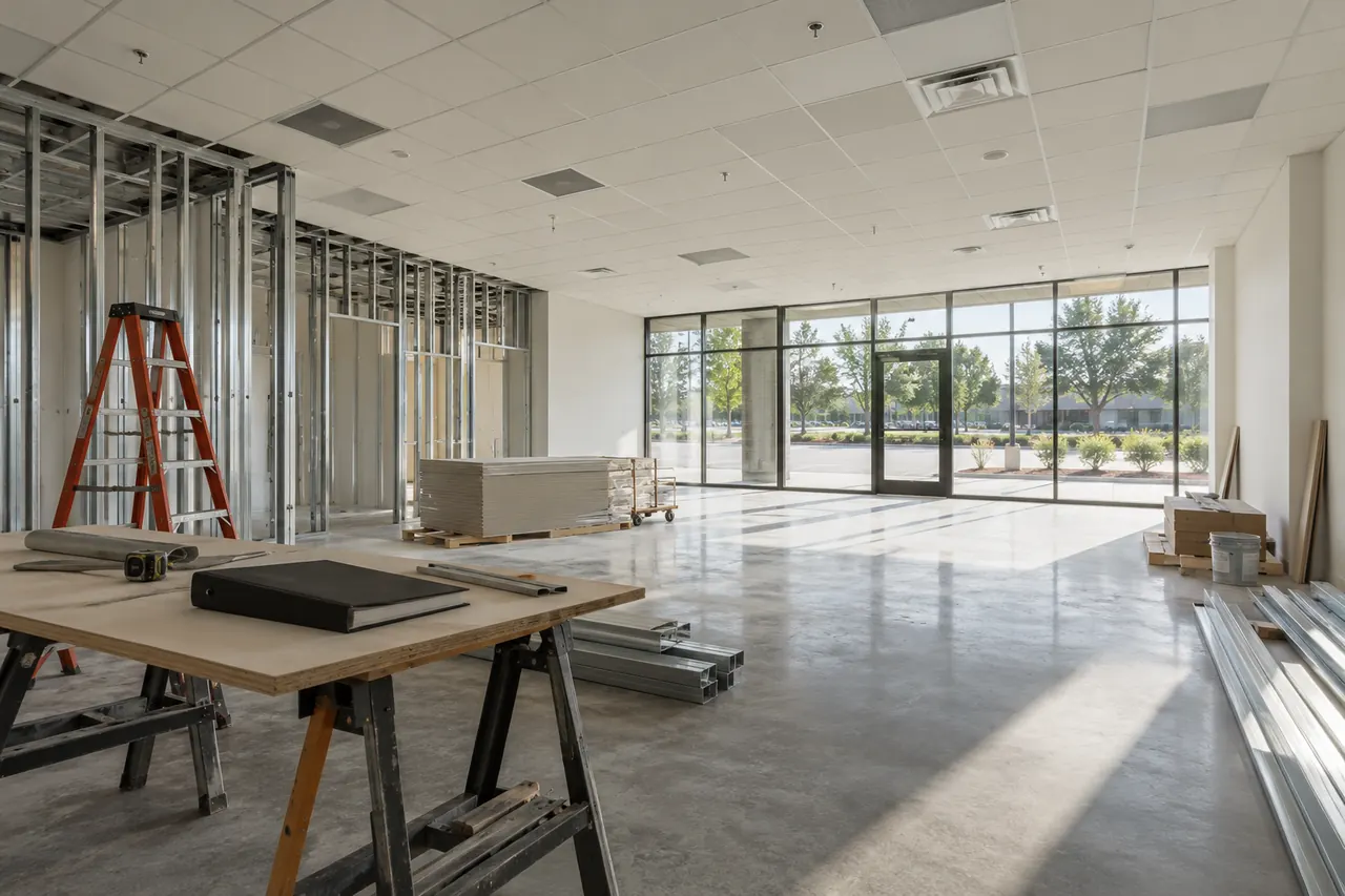 commercial construction concept · Mansfield