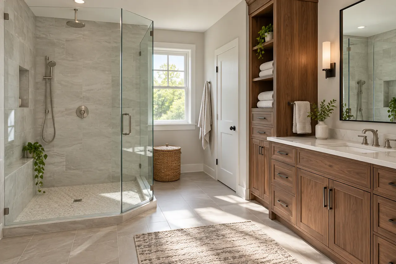 shower remodeling concept · Mansfield