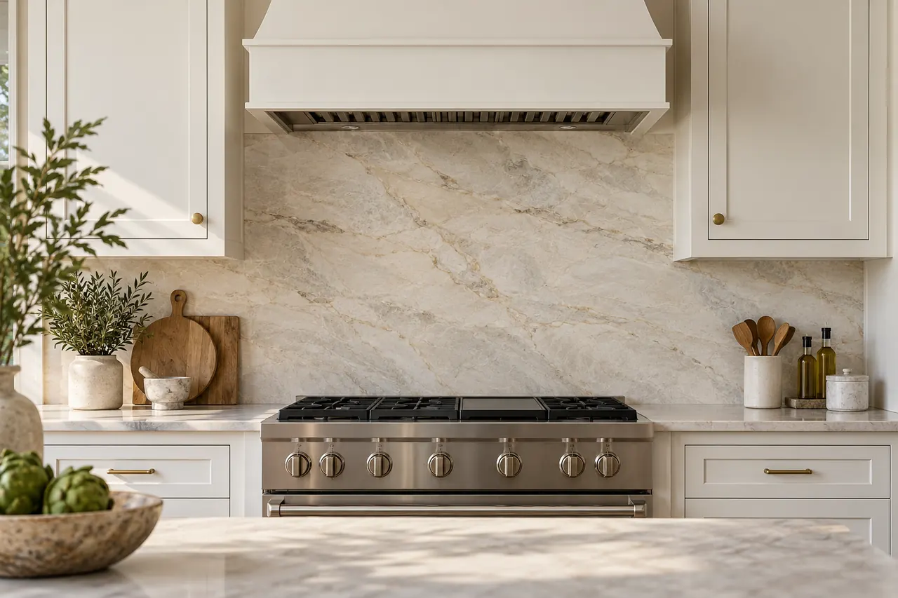 backsplash installation concept · Mesquite